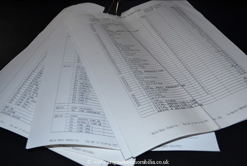 A unique dossier of hundreds of pages for The Jacksons An American Dream